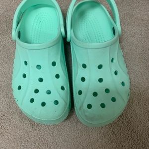 Light green womens crocs